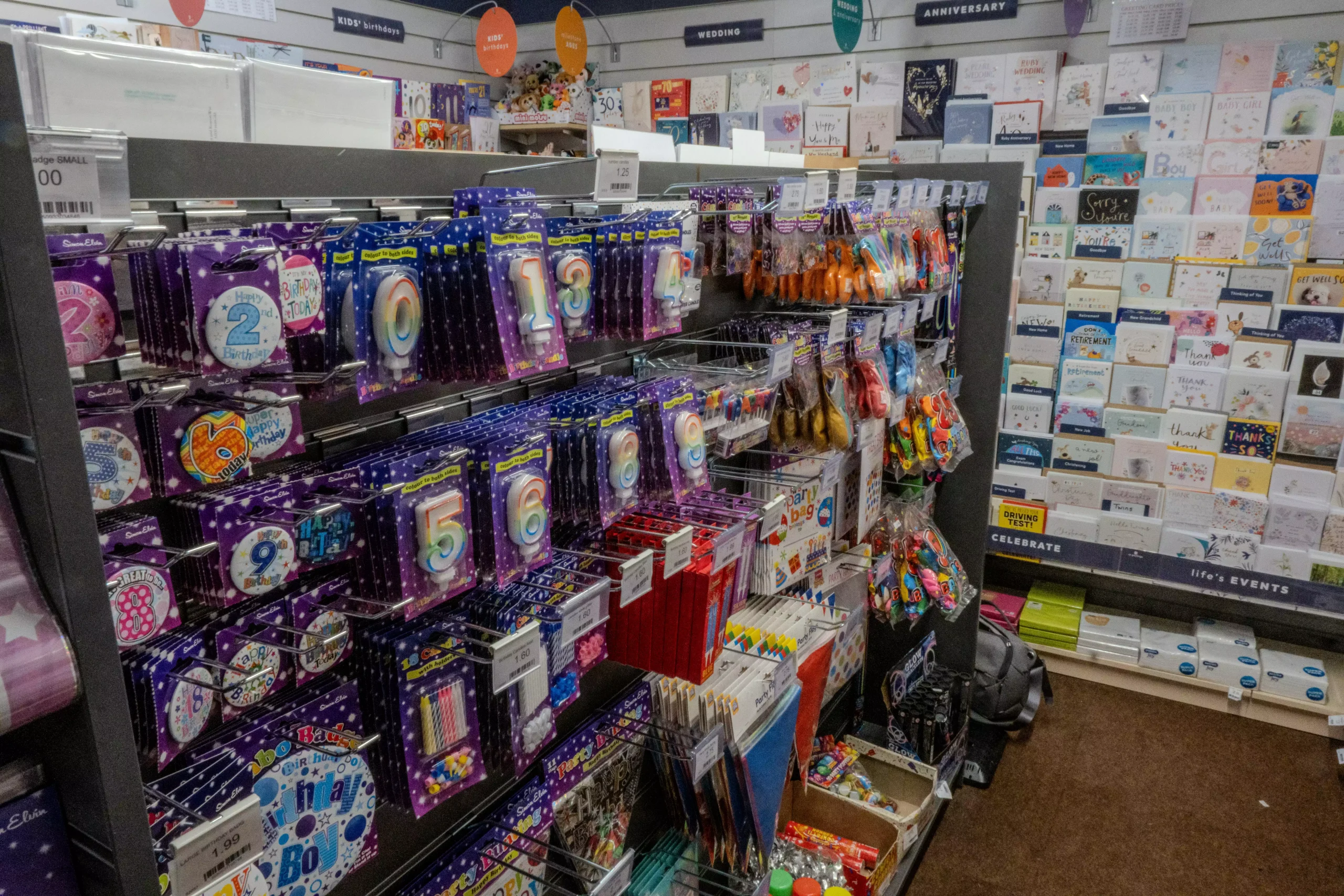 Birthday and party supplies, Seymour News, Newent